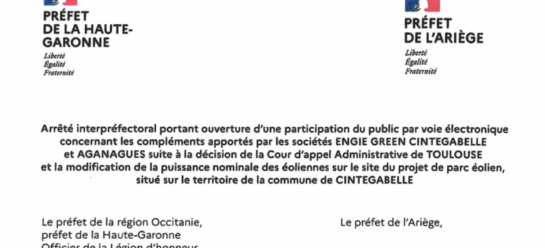 Ouverture d&rsquo;une participation du public par voie électronique (PPVE)